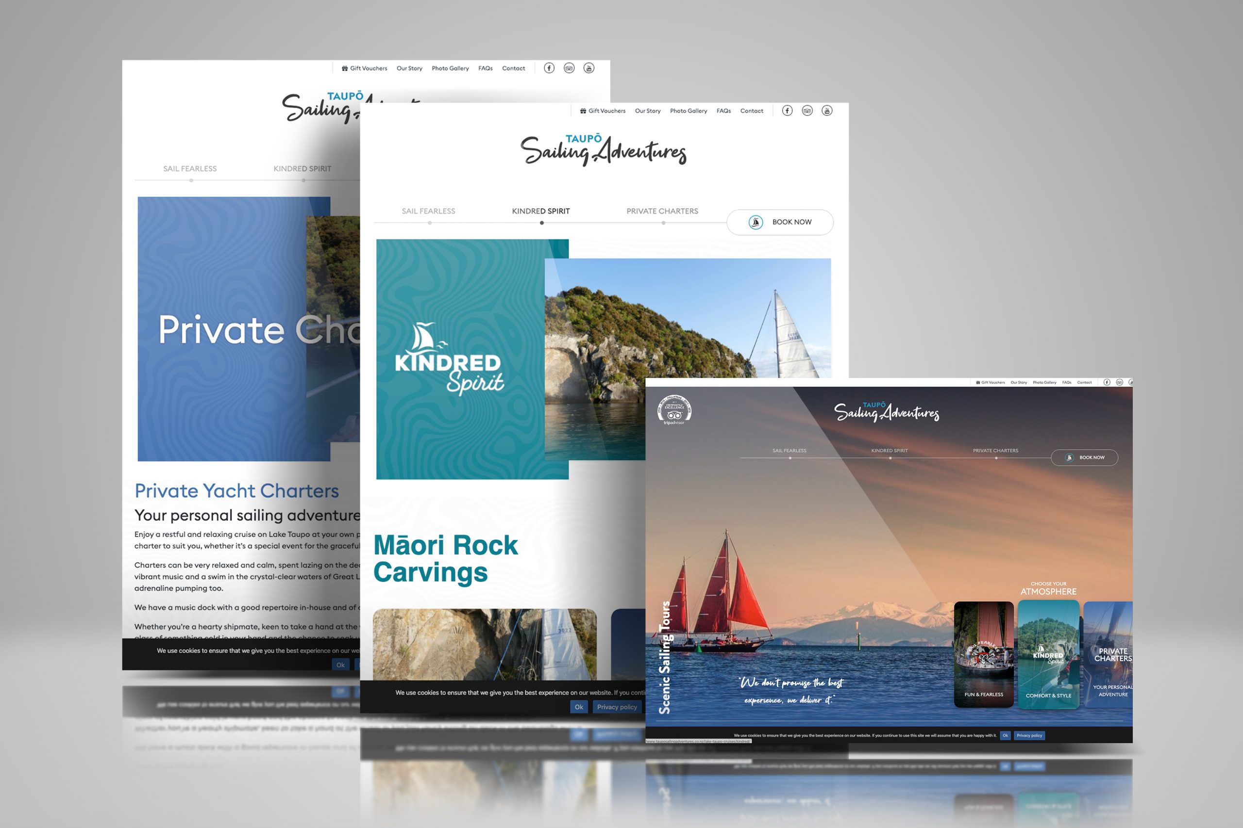 Sailing adventures website